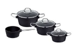 4 delni set posode Black Edition Fissler