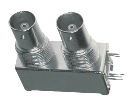BNC-DUAL PORT PCB 75 OHMOV Amphenol