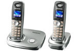 Brezvrvični telefon Panasonic KX-TG8012, srebrn