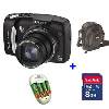Canon PowerShot SX120 IS + polnilec GP Quick 3 + SanDisk SD HC 8GB + torbica