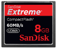 Compact Flash kartica SanDisk Extreme 8GB (60MB/s)