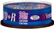 DVD+R 4,7Gb 16x 25-cake printable Verbatim