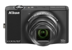 Digitalni fotoaparat Nikon Coolpix S8000, črn + Darilo Coolkit