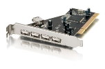 Equip KARTICA USB 2.0 PCI 4+1 Port z VIA čipom