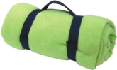 Flis odeja bulldor strap lime 10kom