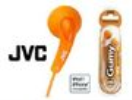 JVC GUMY slušalke v oranžni barvi