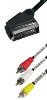 Kabel VIDEO SCART-3xChinch 1,5m