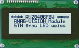 LCD-MODUL STN POZITIV/BELA LED20 X 4 Anag Vision