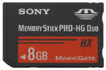 Memory Stick PRO-HG Duo HX kartica Sony MSHX-8A 8 GB