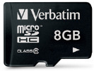 Micro Secure Digital (microSDHC) kartica Verbatim 8 GB Class 6 (44005)