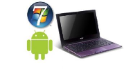 NET prenosnik Acer Aspire AOD260-23DQuu N475/W7&ANDROID/10,1 LU.SBZ0D.193 vijolične barve