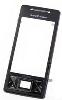 Ohišje Sony Ericsson X1 Xperia, sprednji del, črn