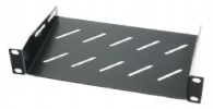 Polica 25cm 1U 140mm črna Toten