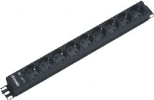 Razdelilec 48cm 9x220V ALU BM 2m črn