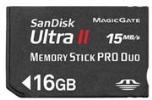 SANDISK MS 16GB ULTRA II PRO DUO