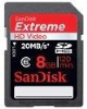 SanDisk SD 8 GB Extreme - HD Video (20 MB/s)