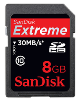 Secure Digital (SDHC) kartica SanDisk EXTREME 8GB (30MB/s, Class 10)