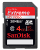 Secure Digital (SDHC) kartica SanDisk Extreme HD 4GB (20 MB/s, Class 6)