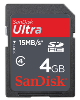 Secure Digital (SDHC) kartica SanDisk Ultra 4GB (15 MB/s, Class 4)