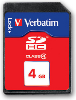 Secure Digital (SDHC) kartica Verbatim 4 GB Class 4 (44016)