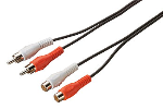 Speaka povezovalni kabel, z dvema činčema