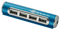 USB 2.0 HUB Blue Style, 4 vhodi