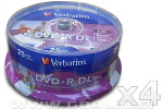 Verbatim DVD+R DL 8X 8,5GB Dual Layer Printable, 100 kom