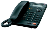 Vrvični telefon Panasonic KX-TS600, črn