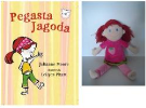 knjiga za otroke PEGASTA JAGODA in didaktična lutka (punčka iz žameta)