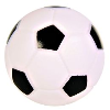 Žoga plastična, nogometna, piskajoča fi 8 cm (40023435)